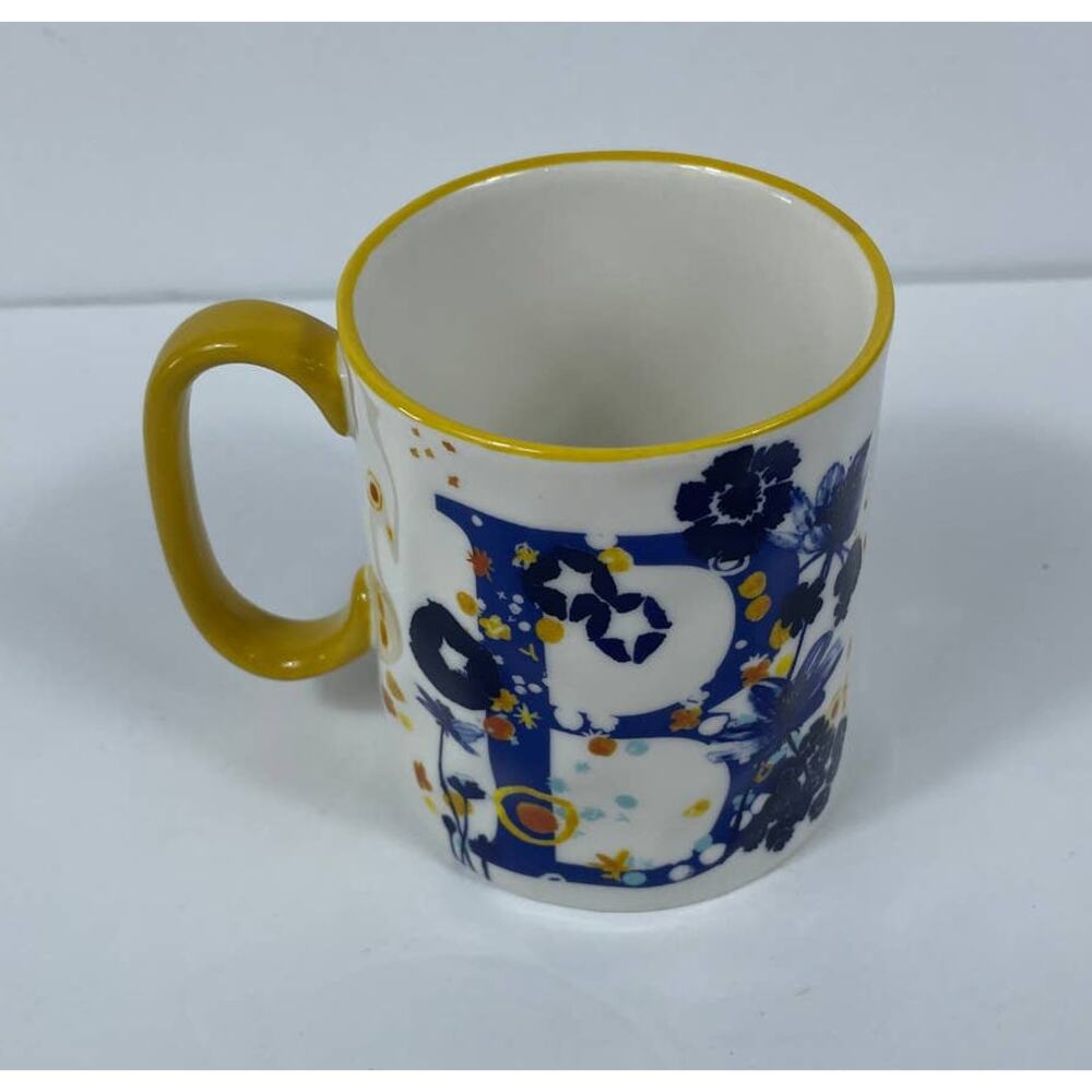 10 Strawberry Street Artisan Collection Monogram Initial "B" Coffee cup mug